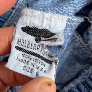 Mulberry Elastic Waist Button Cargo Jeans Boys 6